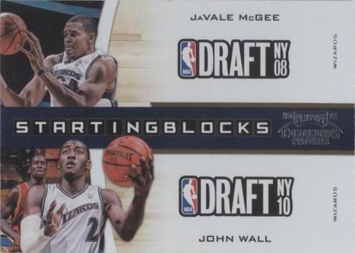 2010-11 Playoff Contenders Patches - JaVale McGee/John Wall #9