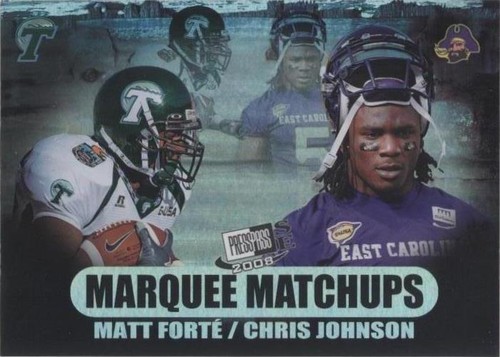 2008 Press Pass SE Chris Johnson Matt Forte #MM-2