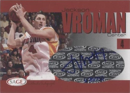 2004-05 Sage Autographed Basketball - Jackson Vroman #A35