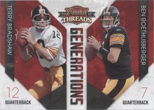 2010 Panini Threads Ben Roethlisberger Terry Bradshaw #9