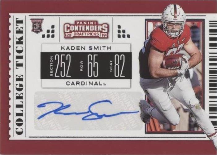 2019 Panini Contenders Draft Picks Kaden Smith #155