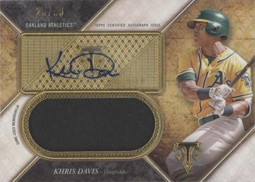 2017 Topps Triple Threads - Khris Davis #UAJR-KD