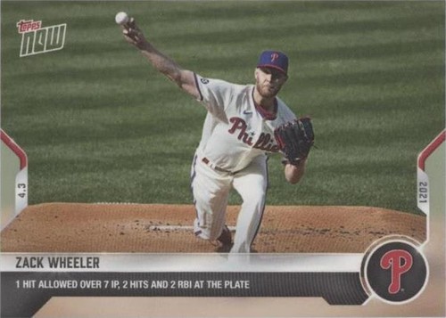 2021 Topps Now - Zack Wheeler #19