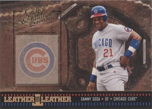 2004 Donruss Leather & Lumber - Sammy Sosa #LEL-39