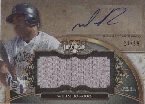 2013 Topps Triple Threads - Wilin Rosario #UAJR-WR2