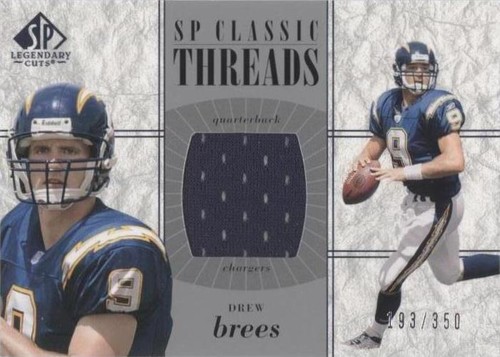 2002 SP Legendary Cuts Drew Brees #CC-BR