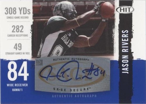 2008 SAGE Hit Jason Rivers #A48