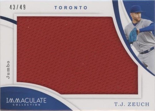 2020 Panini Immaculate Collection - T.J. Zeuch #J-TJ