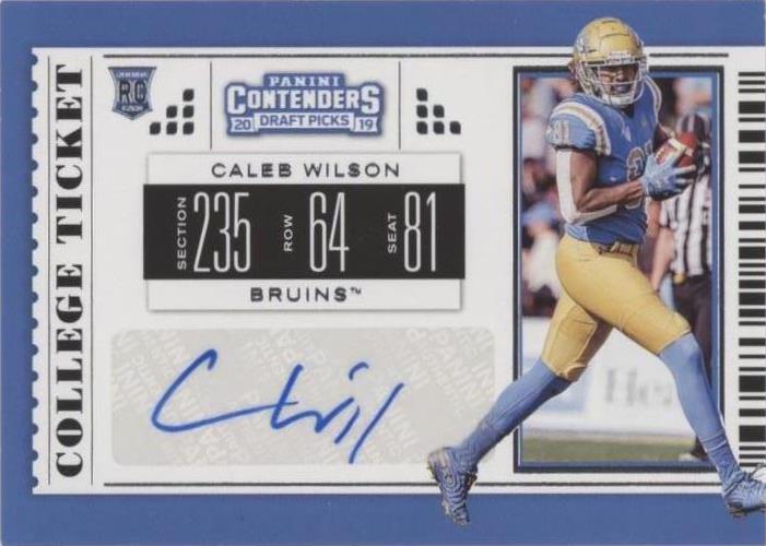 2019 Panini Contenders Draft Picks Caleb Wilson #163