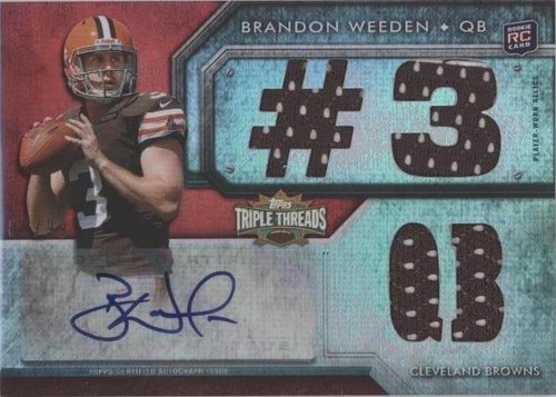 2012 Topps Triple Threads Brandon Weeden #103