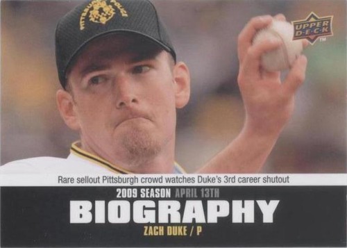 2010 Upper Deck - Zach Duke #SB-10