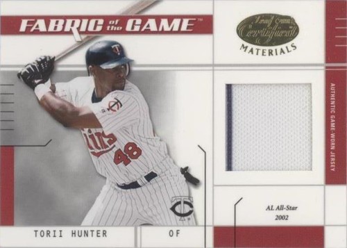2003 Leaf Certified Materials - Torii Hunter #FG-112