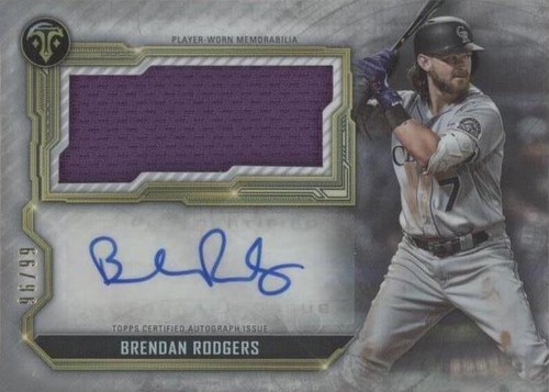 2020 Topps Triple Threads - Brendan Rodgers #ASJR-BRO