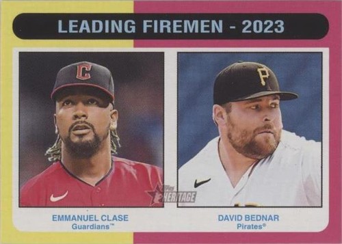 2024 Topps Heritage - David Bednar Emmanuel Clase #313