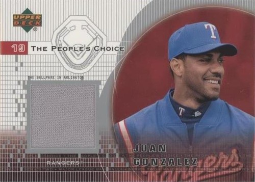 2002 Upper Deck - Juan González #PJ-JG