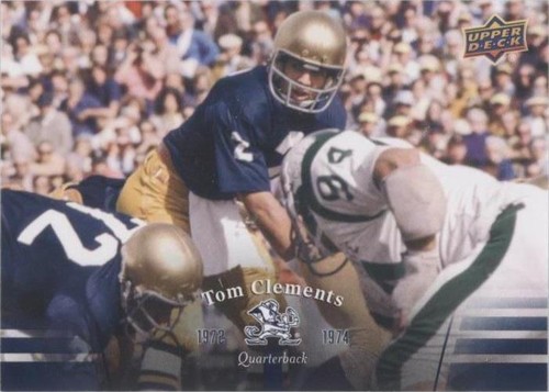 2013 Upper Deck University of Notre Dame Tom Clements #34