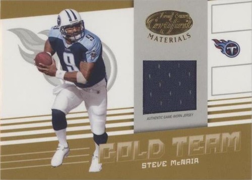 2004 Leaf Certified Materials Steve McNair #GT-22