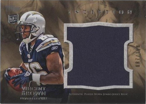 2011 Topps Inception Vincent Brown #JR-VB