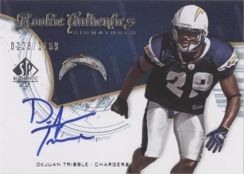 2008 SP Authentic DeJuan Tribble #218
