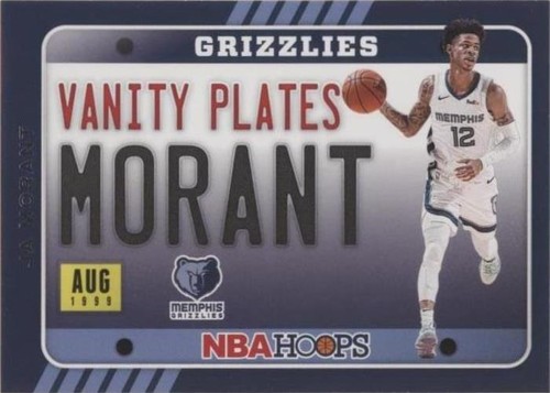 2024-25 Panini NBA Hoops Ja Morant Green #ed /99 Tribute SP