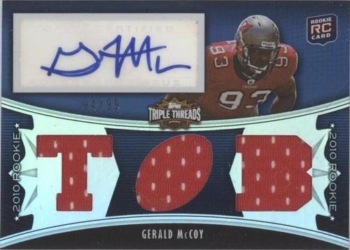 2010 Topps Triple Threads Gerald McCoy #129