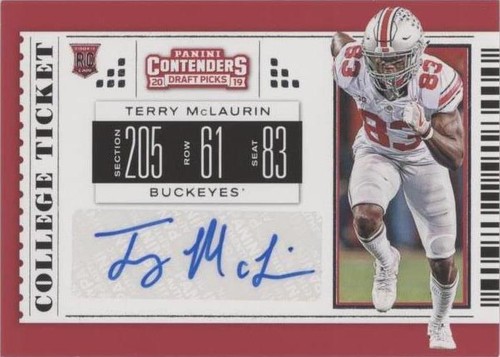 2019 Panini Contenders Draft Picks Terry McLaurin #243