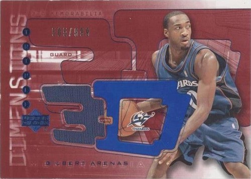 2003-04 Upper Deck Triple Dimensions - Gilbert Arenas #3DW12