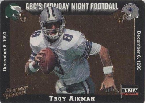 1993 Action Packed Monday Night Football Troy Aikman #61