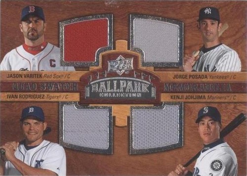 2008 Upper Deck Ballpark Collection - Ivan Rodriguez Jason Varitek Jorge Posada #206