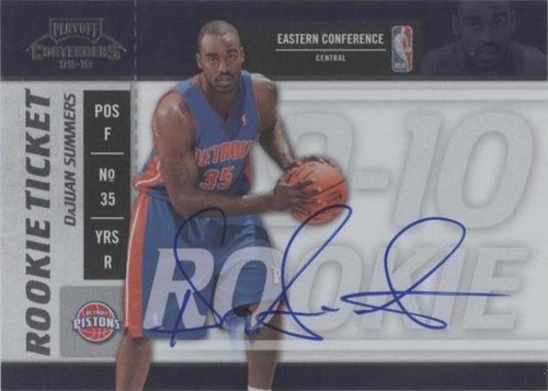2009-10 Playoff Contenders - DaJuan Summers #130