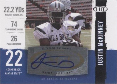 2008 SAGE Hit Justin Mckinney #A101