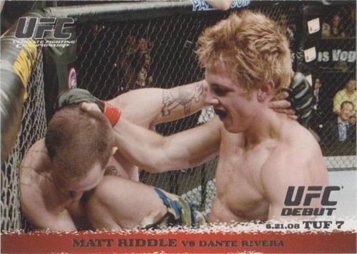 2009 Topps UFC Round 1 - Dante Rivera Matt Riddle #85