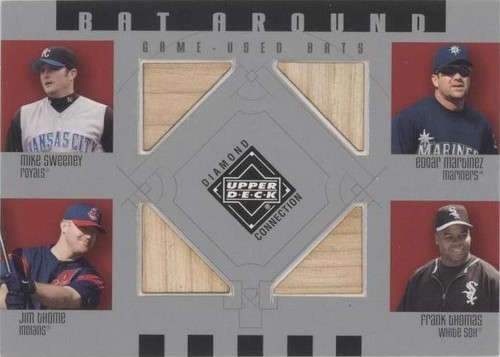 2002 Upper Deck Diamond Connection - Edgar Martinez Frank Thomas Jim Thome #BA-SMTT