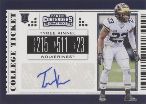 2019 Panini Contenders Draft Picks Tyree Kinnel #235