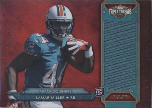 2012 Topps Triple Threads Lamar Miller #TTRJR-29