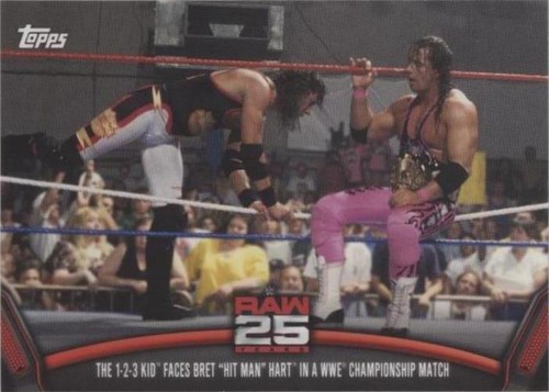 2018 Topps WWE Then Now Forever - 1-2-3 Kid Bret Hart #RAW-3