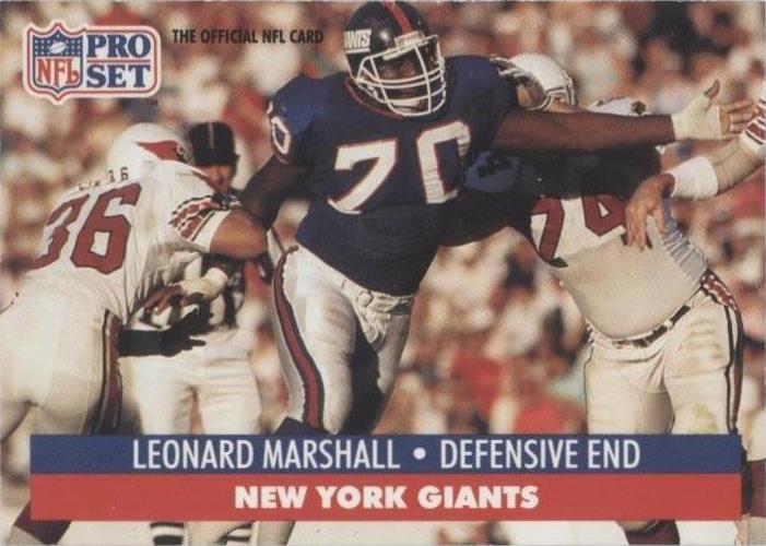 1991 Pro Set Leonard Marshall #67
