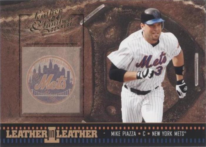 Donruss 2004 cuero y madera - Mike Piazza #LEL-37
