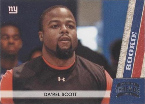 2011 Panini Threads Da'Rel Scott #177