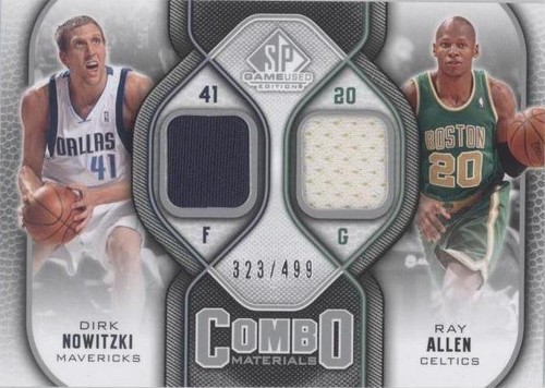 2009-10 SP Game Used - Ray Allen/Dirk Nowitzki #CM-AN