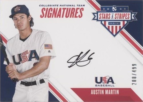 2020 Panini USA Baseball Stars & Stripes - Austin Martin #CNT AM