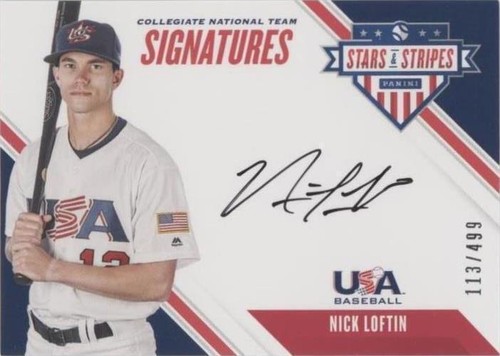 2020 Panini USA Baseball Stars & Stripes - Nick Loftin #CNT NL