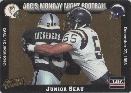 1993 Action Packed Monday Night Football Junior Seau #73