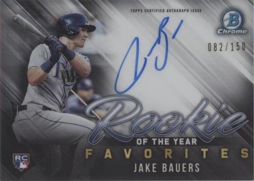 2019 Bowman - Jake Bauers #ROYFA-JB
