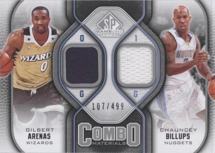 2009-10 SP Game Used - Chauncey Billups/Gilbert Arenas #CM-BA