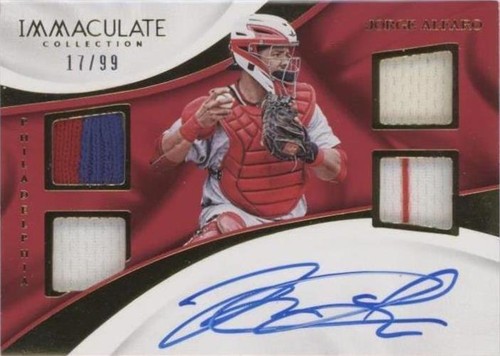 2017 Panini Immaculate Collection - Jorge Alfaro #QAM-JA