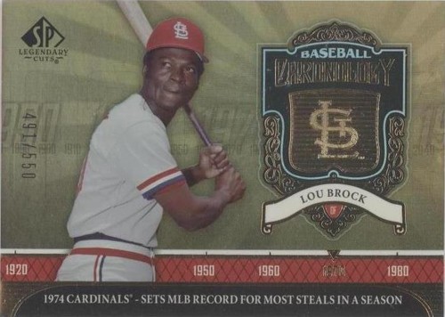 2006 SP Legendary Cuts - Lou Brock #BC-LO