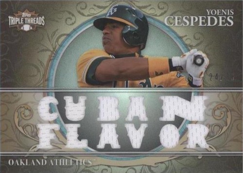 2013 Topps Triple Threads - Yoenis Cespedes #TTR-YC3