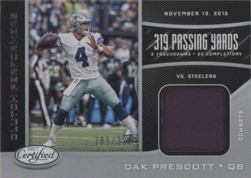 2017 Panini Certified Dak Prescott #CP-DP