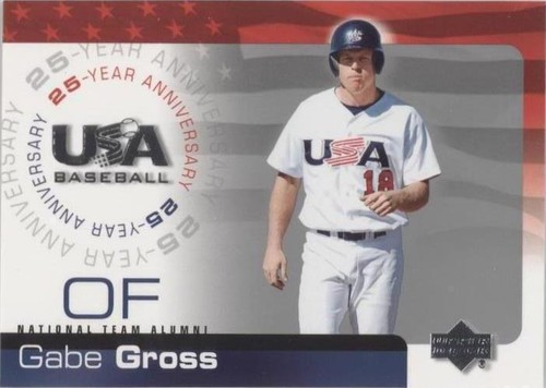2004 Upper Deck USA Baseball 25-Year Anniversary - Gabe Gross #USA-77